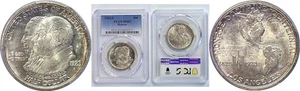 1923-S Monroe Commemorative Half Dollar  -  PCGS MS-65 - Picture 1 of 3