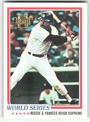 2001 Topps Archives #225 Reggie Jackson BASEBALL New York Yankees - Image 1 of 2