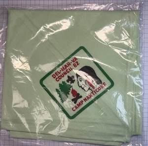 Del - Mar - Va DE Camp NANTICOKE Green Neckerchief - Picture 1 of 2