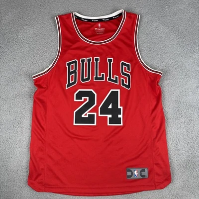 FANATICS NBA CHICAGO BULLS LAURI MARKKANEN #24 MEN’S JERSEY SIZE LARGE RED - Image 1 of 4