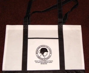 WOMEN VETERANS HEALTHCARE PROGRAM LOMA LINDA GROCERY TOTE REUSABLE BAG THICK NEW - Picture 1 of 3