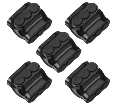 Pack of 5, 3 Port Insulated Multi-Tap Wire Connector 4-14 AWG Dual Entry, 600V. - Image 1 of 4