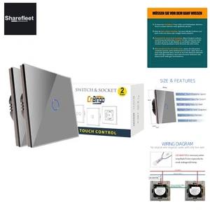 2er-Pack Dimmer Wechselschalter für LED-Leuchten - Touch Lichtschalter unterp... - Bild 1 von 11