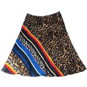 Kobi Halperin Brooklyn Midi Rock Gepard Leopard Streifen A-Linie Gr. XL - Bild 1 von 9