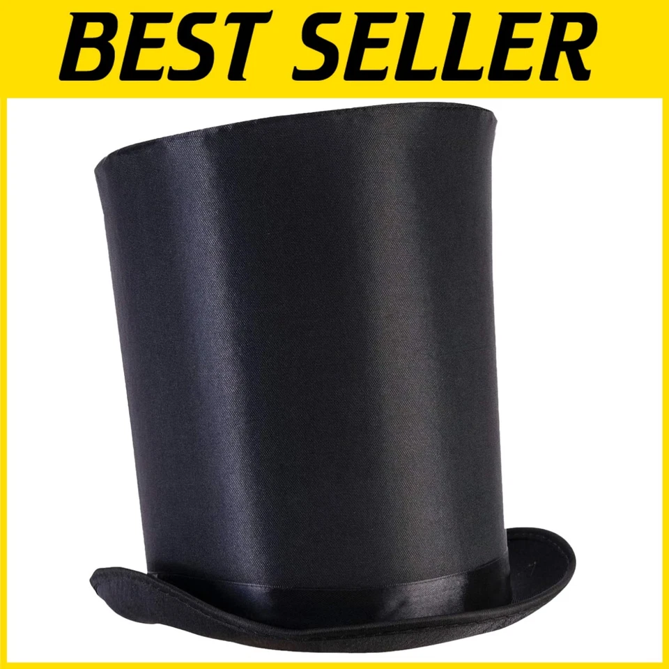 Потрясающая очень высокая черная шляпа для вечеринок и театров - один размер подходит всем - Изображение 1 из 2