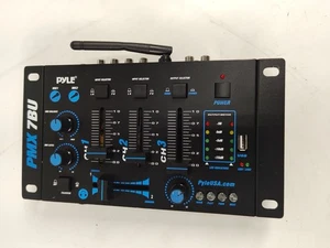 Pyle Bluetooth 3-Channel DJ MP3 Mixer, Mic-Talkover, USB Flash Reader - Picture 1 of 4
