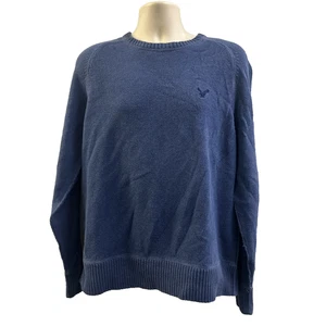 American Eagle Pullover Herren Gr. XL 100% Baumwolle Blau - Bild 1 von 7