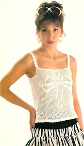 LINDAS Y ELEGANTES Camisolas en filete/ropa/patrón de ganchillo SOLO INSTRUCCIONES - Imagen 1 de 2