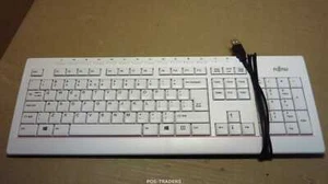 Fujitsu KB521 US S26381-K521-L102-B1 USB QWERTY Keyboard White Weiss Tastatur - Bild 1 von 3