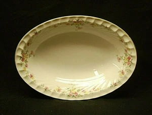 Picadilly Harmony House China 11" Oval Vegetable Bowl Pink & Yellow Roses Swirl - Picture 1 of 4