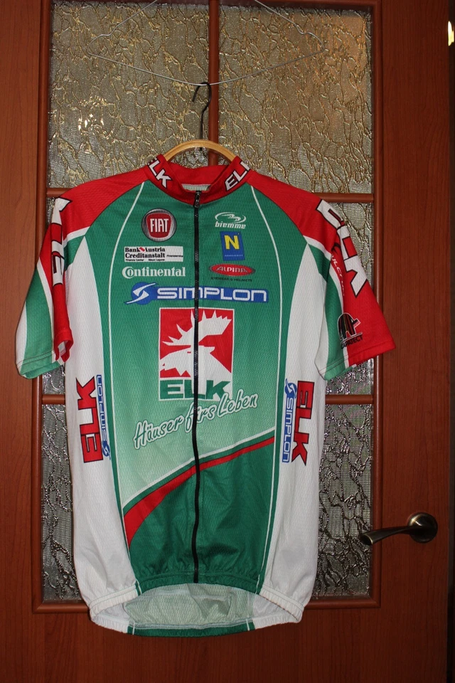 Vintage Biemme Fiat Bank Austria Continental ELK Tirol Team cycling jersey shirt - Image 1 of 4