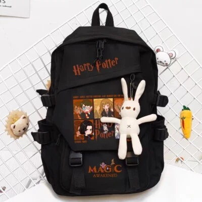 Harry Potter Cartoon Backpack Teenagers Schoolbag Boys Girls Laotop Travel Bag - Image 1 of 4