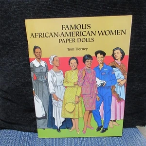 Famous African American Women Paper Dolls Tom Tierney Uncut New - Picture 1 of 3