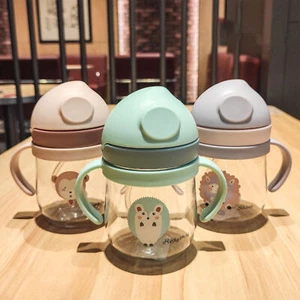 250ML Anti-Chokin Cute Sippy Cup Portable Cartoon Drinking Cup for Kids 6+Months - Picture 1 of 15