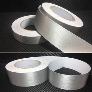 Silver Car House 3D Brushed ALUMINUM Vinyl Wrap Sticker Christmas Decors Strips  - Picture 1 of 9