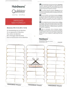 60 HAIRDREAMS Quikkies refix tapes Klebestreifen Aufkleben Extensions VERBESSERT - Bild 1 von 2
