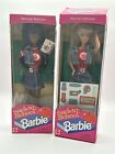 Retro 1996 Back To School Barbie Combo. African American and Caucasian- Lot (2)