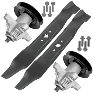 Deck Spindle w/ Pulley & Blade for 17AE2ACG004 RZT-42 918-04125 618-04126 42" 2x - Picture 1 of 8