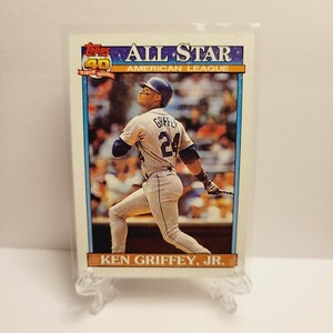 1991 Topps All Star AL Ken Griffey Jr #392 Seattle Mariners Cincinnati Reds HOF