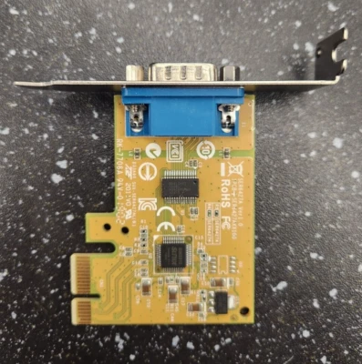 Sunix 0NT0HM 1 Port Serial RS232 Desktop PCIe Card Low Profile SER6427A RK-7708A - Image 1 of 3