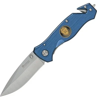 Faca de bolso Boker Magnum 01MB365 aplicação da lei 3,35" Drop Point 440 lâmina *Re - Imagem 1 de 4