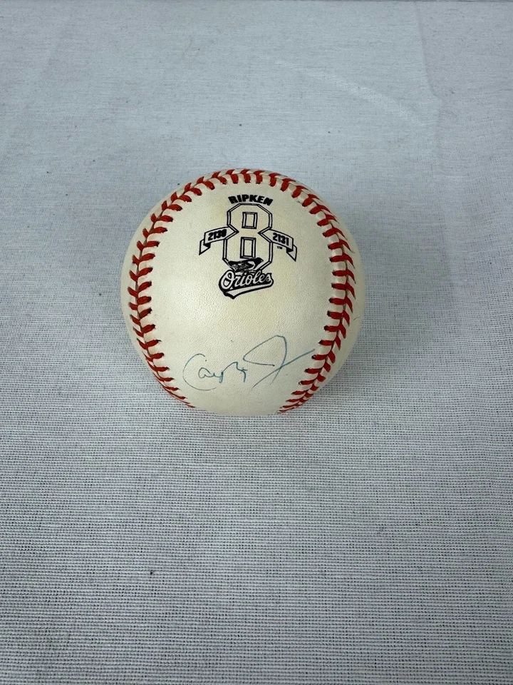 Cal Ripken Jr Signed Autographed Logo Baseball ROMLB JSA - Image 1 of 3