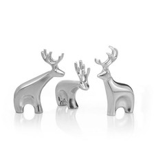 Nambe Miniature Blitzen Reindeer Set (MT1186)