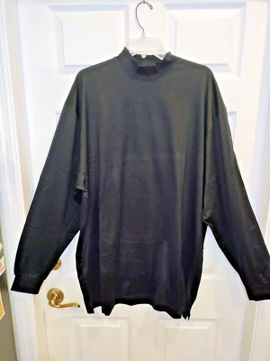 NEW w/ Tags Ben Hogan Men's XXL Black Long Sleeve 100% Cotton Golf/Tee Shirt - Image 1 of 4