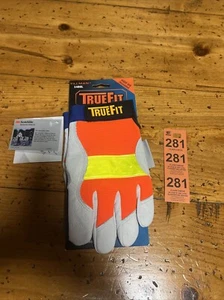 Tillman 1486 True Fit Hi-Vis Top Grain Pigskin Thinsulate Lined Gloves Large New - Picture 1 of 10