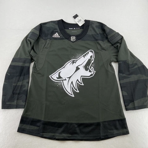 Adidas NHL Arizona Coyotes Authentic Camo I Salute Military Jersey SZ 52 EI2433 Cover