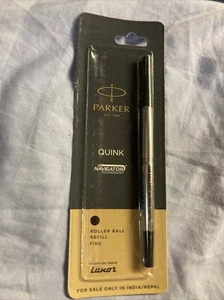 Parker Quink Rollerball refill fine Point.  ink black - Picture 1 of 2