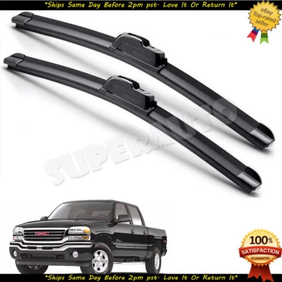 Fits 1999-2024 Chevy Silverado 1500 2500  Windshield Wiper Blade Hybrid Silicone - Image 1 of 3