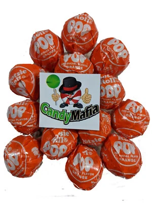 Tootsie Pops Orange 30 pops Orange Tootsie pop lollipop bulk candy sucker - Image 1 of 2