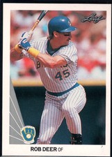 1990 Leaf MLB Baseball Trading Cards Pick From List 201-400 W/Rookies