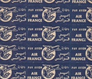 FRANCE-Air France Hoja Rara 30 Etiquetas (Por Correo Aéreo) Fijas MNH 1930s - Imagen 1 de 3