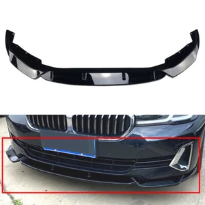 Front Bumper Lip Spoiler Splitters Kit For BMW 5 Series G30 G31 Facelift 2021+ - Picture 1 of 5