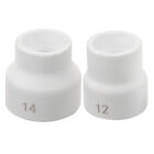 2 Pcs White Stainless Steel Welding Accessories Tig Cup