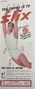 1951 Globe Knitting Works Grand Rapids Mich Slix Ropa Interior Globo De Colección Anuncio Impreso - Imagen 1 de 1