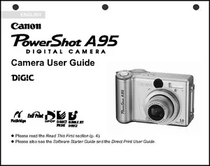 Canon Powershot A95 Digitalkamera Bedienungsanleitung Bedienungsanleitung - Bild 1 von 1