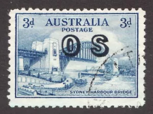 1932 Australia Sc# O13 official OS - 3d - Sydney Harbour Bridge - Used Cv$24 - Picture 1 of 1