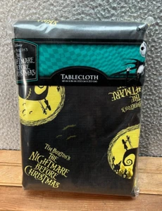Disney The Nightmare Before Christmas Tablecloth 60" x 84" Square Halloween - Picture 1 of 8
