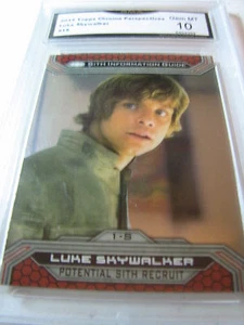 LUKE SKYWALKER 2015 TOPPS CROMO STAR WARS # 1S GRADO 10 L@@K - Imagen 1 de 1