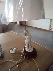 BRUNO MERLI - BOY WITH PUPPY TABLE LAMP - Picture 1 of 7