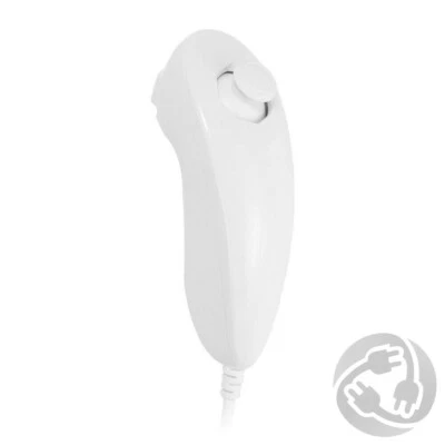 Mando a distancia de juego Nunchuk de reemplazo con cable blanco para Nintendo Wii Wii U  Foto 1 de 3