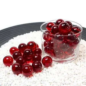 100g Glasmurmeln Crystal Rubinrot (16mm) Murmelspiel Märbel Murmelbahn Schusser