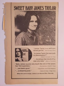 1970 Rolling Stone Newspaper-Magazine Advertisement for Sweet Baby James Taylor - Picture 1 of 1