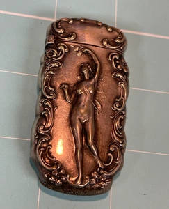 Caja fuerte Art Nouveau Sterling Nymph Nude Match de Watrous Manufacturing - Imagen 1 de 10
