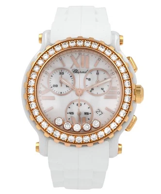 Chopard Happy Sport 8515 Diamantes Bailantes Oro 18k Cerámica 42MM Damas Cuarzo Foto 1 de 4