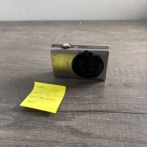 Canon Digital Camera IXUS 85 IS 10.0MP Silver Tested MARKS ON SCREEN - Picture 1 of 6