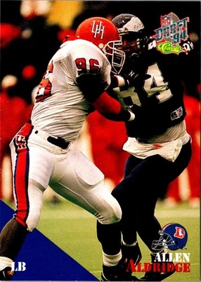 1994 Classic NFL Draft Allen Aldridge #89 Denver Broncos Football Card - Image 1 of 2
